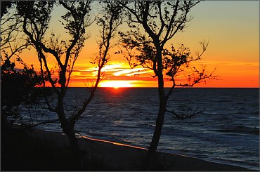 Zachód słońca nad morzem #Bałtyk #Kołobrzeg #morze #słońce #zachód