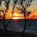 Zachód słońca nad morzem #Bałtyk #Kołobrzeg #morze #słońce #zachód