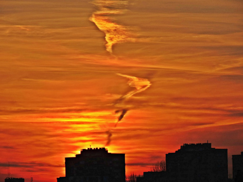 zachód słońca - 21.12.2013 g. 15,12