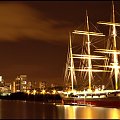 "The Tall Ship"..statek-muzeum, zacumowany na rzece Clyde (Glasgow)..