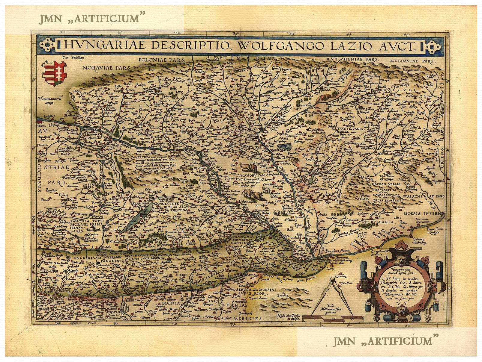 24x32 1570 Asia Orbis Terrarum Historic Old Map