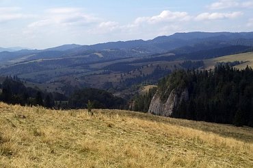 Brysztańskie Skały i Białą Woda z okolic przełęczy Rozdziela #góry #pieniny #homole #wysoka #BiałaWoda