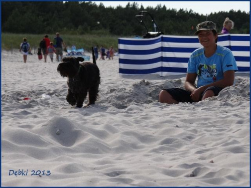 Dębki 2013 #dębki #morze #pies #sznaucer #wakacje