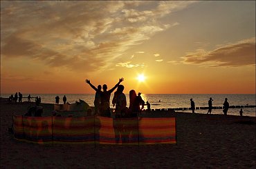 Rewal 2013 #Bałtyk #morze #Rewal #Sierpień2013 #słońce #ZachódSłońca