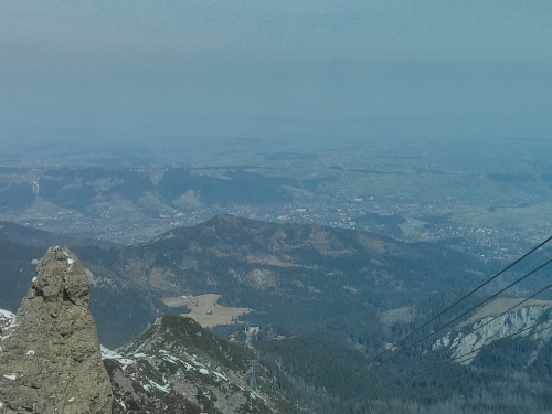 Widać nawet fragment kolejki na Kasprowy #góry #Tatry #Zakopane