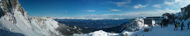 Panorama z Troghohe 2020 m #Alpy #Austria #Narty #Nassfeld