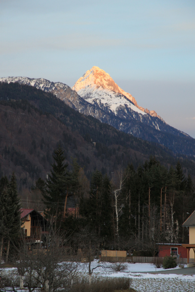 Złota góra na dobranoc #Alpy #Austria #Narty #Nassfeld