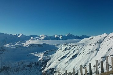 Panorama z 11 ze szczytu Gjaidtroghohe w Heiligenblut - Grossglockner #Alpy #Austria #Narty #Nassfeld