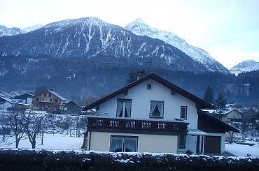 Poranek w Kotschach - Mauten, widok z balkonu #Alpy #Austria #Narty #Nassfeld