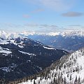 Na Gartnerkofel - widok z platformy widokowej #Alpy #Austria #Narty #Nassfeld