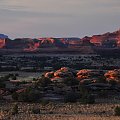 Ciągle wschód słońca w Canyonlands