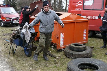 III akcja sprzątania dna Pisy 14.03.2015 #Pisa #Pisz