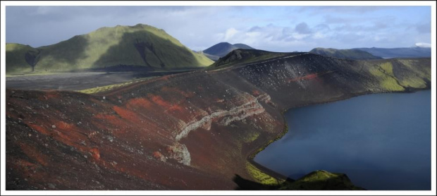 Ljotipollur volcano lake. Near Langmannalaugar