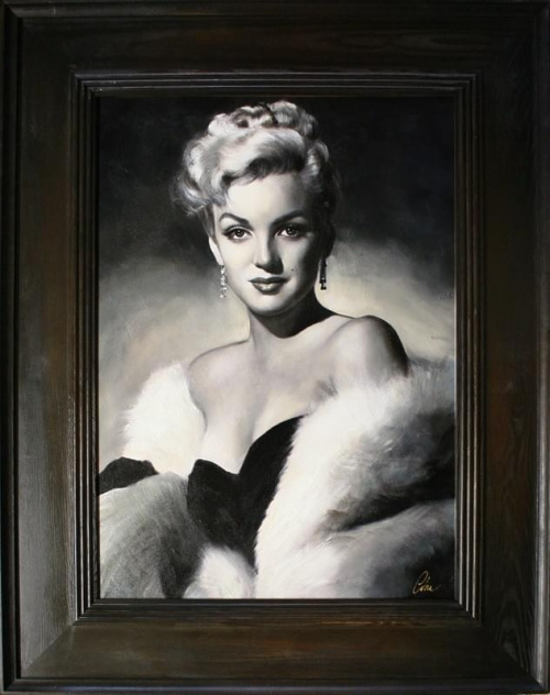 Marilyn Monroe- Ölgemälde handgemalt Rahmen Sygniert 96x76cm, G15094.
199 euro,wys - 0 euro. #kobieta