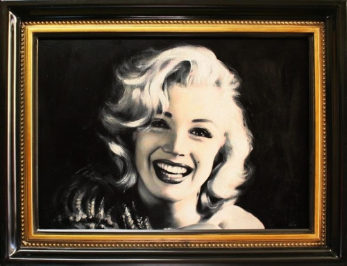 Marilyn Monroe- Ölgemälde handgemalt Rahmen Sygniert 84x63cm, G15168.
189 euro,wys - 0 euro. #kobieta