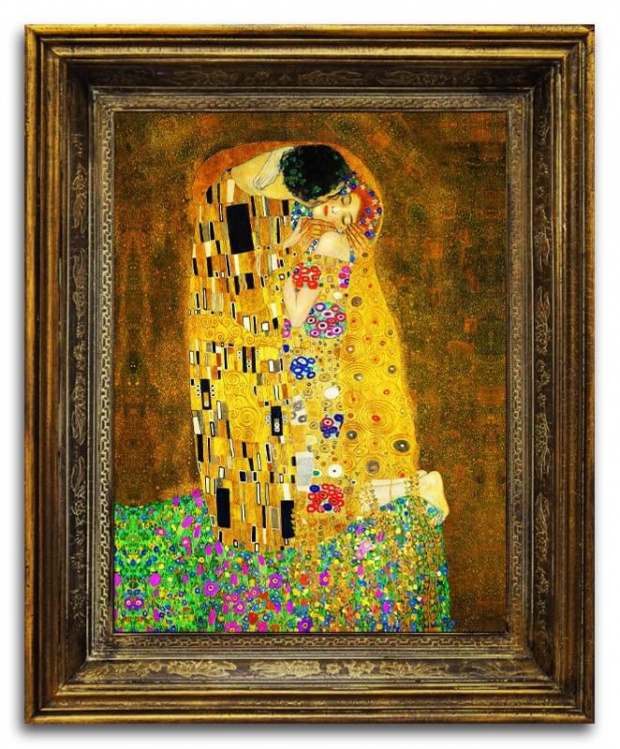 Gustav Klimt-Der Kuss-Bild Leinwand-Kunstdruck Rahmen Große 62x50cm,G93146.
cena 55,99 euro
dzial reprodukcje, to jest wydruk. #klimt