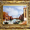 Venedig- Ölgemälde handgemalt Rahmen Sygniert 34x30cm, G06135.
39,99 euro,wys - 0 euro. #wenecja