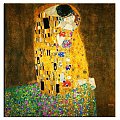 Gustav Klimt-Der Kuss-Bild Leinwand-Kunstdruck Große 100x100cm,G94250. cena 55,99 euro, wystaw 2szt dzial reprodukcje, to jest wydruk. #klimt