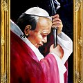 Tytul : Papst Johannes Paul II - Ölgemälde handgemalt Rahmen Sygniert 83x63cm, G01349
189 euro, wys - 0 euro. #Papiez