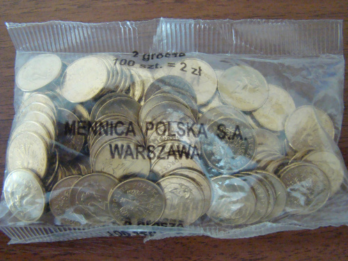 Worek 2 gr groszy 2006 woreczek saszetka
ORYGINALNY WORECZEK MENNICZY 100 x 2 GROSZY z 2006 ROKU
OPAKOWANIE W STANIE MENNICZYM
cena 39,99 ilosc na jednej aukcji 3 worki.wys.8 list priorytetowy,kurier DPD 16zl