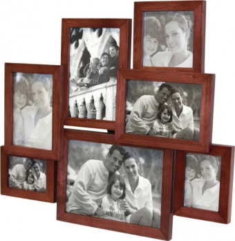 Ramka na zdjęcia rodzinna drewniana na 7 zdjęc