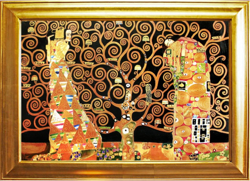 Gustav Klimt - Der Lebensbaum 105x75cm Ölgemälde Handgemalt Rahmen Sygniert, dzial figurrlich, wszystkie co teraz podam, cena 299 e http://www.go-bi.pl/produkty/g94160-obraz.html